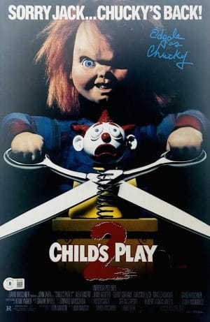 Ed Gale Signed 11X17 Photo Poster Childs Play Chucky Horror Autograph Bas 381