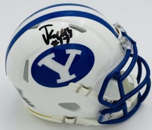 Jack Kelly Signed Byu Cougars Mini Football Helmet Autograph Beckett Bas J36