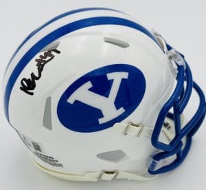 Bear Bachmeier Signed Byu Cougars Mini Football Helmet Autograph Beckett Bas J21