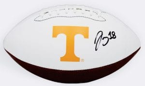 Desean Bishop Signed Tennessee Volunteers Logo Football Autograph Beckett Bas K0