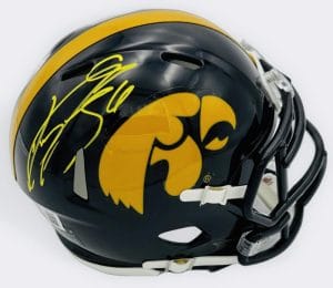 Tim Dwight Signed Iowa Hawkeyes Football Mini Helmet Autograph Beckett Bas K20