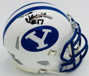 Jack Kelly Signed Byu Cougars Mini Football Helmet Autograph Beckett Bas K34
