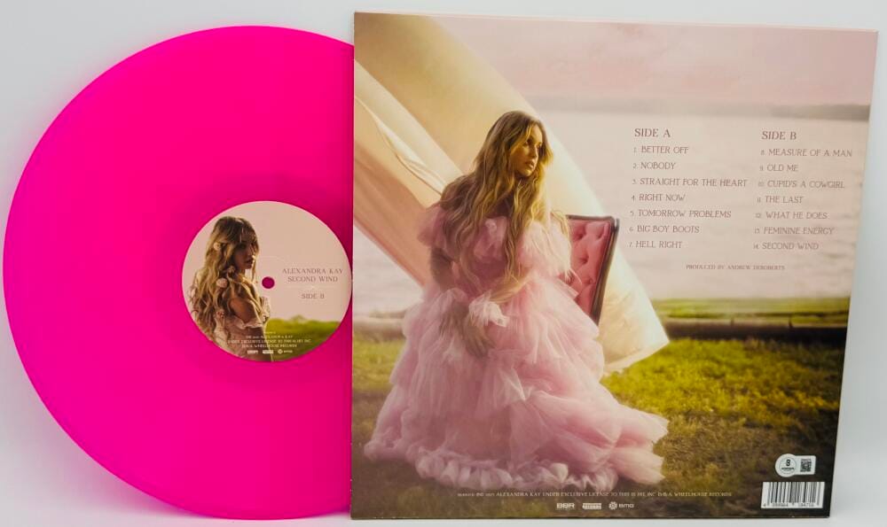 Alexandra Kay Signed Second Wind Pink Vinyl Record Country Autograph Bas K74 - Image 4