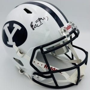 Bear Bachmeier Signed Byu Cougars Full Size Rep Helmet Autograph Bas K44