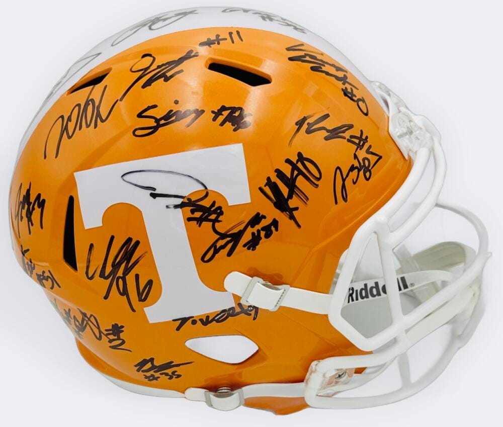 2025-26 Signed Tennessee Volunteers Full Size Helmet Mccoy Desean Bishop Bas K47