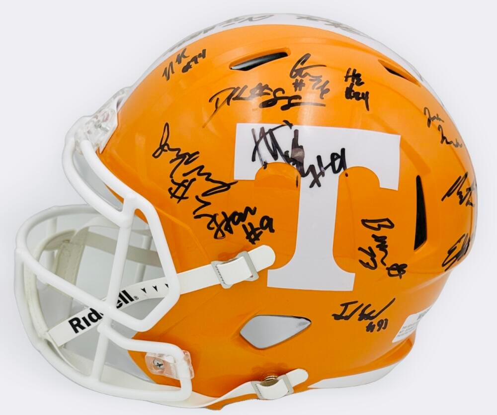 2025-26 Signed Tennessee Volunteers Full Size Helmet Mccoy Desean Bishop Bas K47 - Image 2