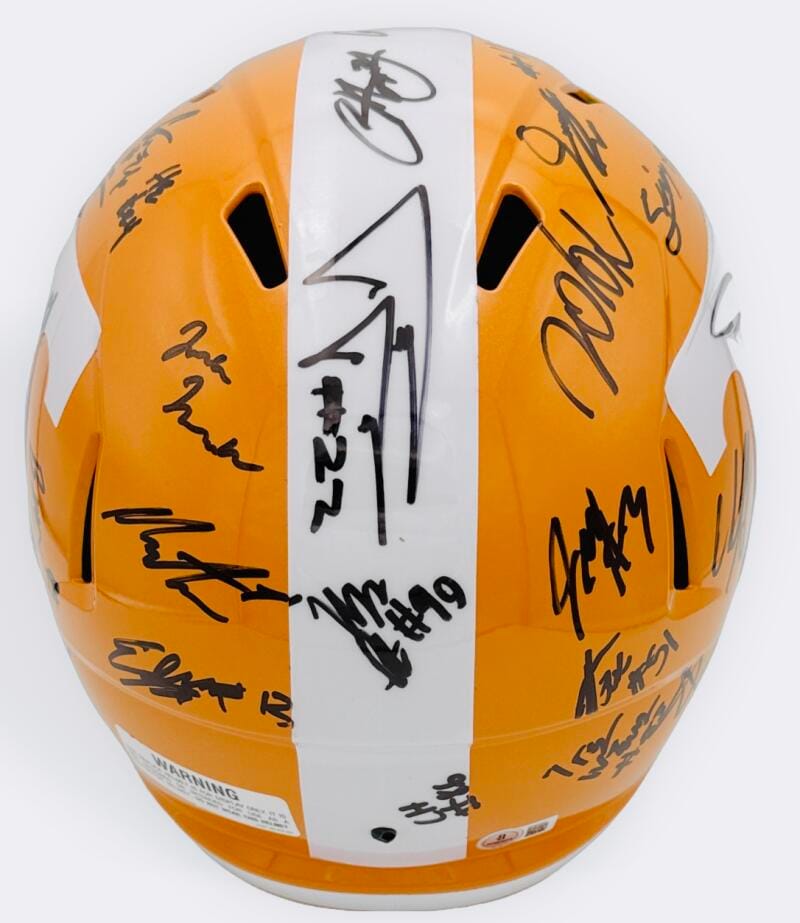 2025-26 Signed Tennessee Volunteers Full Size Helmet Mccoy Desean Bishop Bas K47 - Image 3