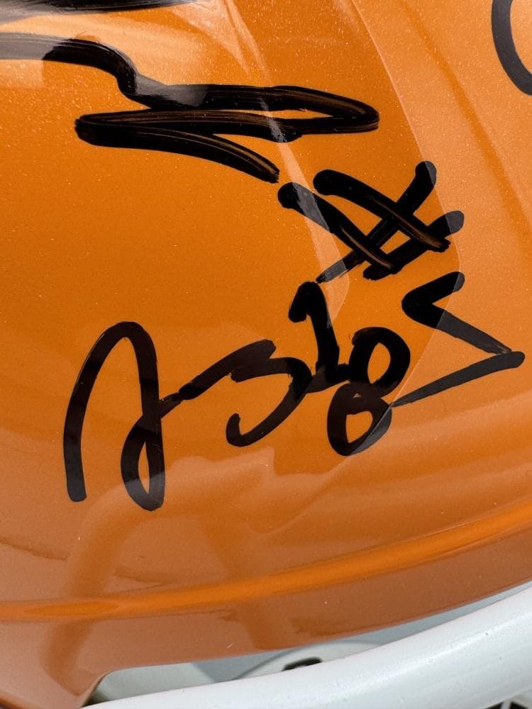 2025-26 Signed Tennessee Volunteers Full Size Helmet Mccoy Desean Bishop Bas K47 - Image 5