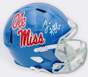 Lane Kiffin, Lane Kiffin autograph, Lane Kiffin signed helmet, Ole Miss Rebels, Ole Miss Rebels football, Ole Miss signed helmet, Rebels football memorabilia, Ole Miss football collectible, signed football helmet, NCAA football signed helmet, SEC football memorabilia, Rebels helmet autograph, college football coach autograph, Ole Miss memorabilia, full size replica helmet