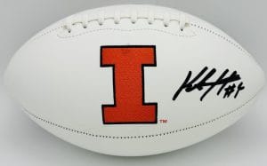 Katin Houser autograph, Katin Houser signed, Illinois Fighting Illini memorabilia, Big Ten memorabilia, signed logo football, Illinois collectible, BAS authenticated, autographed football, quarterback autograph, Big Ten football memorabilia, college football memorabilia, Illini collectible, football memorabilia, Fighting Illini quarterback, Illinois football autograph