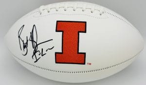 Bret Bielema autograph, Bret Bielema signed, Illinois Fighting Illini memorabilia, Big Ten memorabilia, signed logo football, Illinois collectible, BAS authenticated, autographed football, head coach autograph, Big Ten football memorabilia, college football memorabilia, Illini collectible, football memorabilia, coaching autograph, Illinois football autograph
