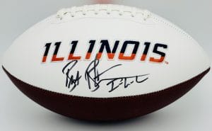 Bret Bielema autograph, Bret Bielema signed, Illinois Fighting Illini memorabilia, Big Ten memorabilia, signed logo football, Illinois collectible, BAS authenticated, autographed football, head coach autograph, Big Ten football memorabilia, college football memorabilia, Illini collectible, football memorabilia, coaching autograph, Illinois football autograph
