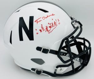 Tom Osborne autograph, Tom Osborne signed, Nebraska Cornhuskers memorabilia, signed full size helmet, Nebraska collectible, BAS authenticated, autographed helmet, head coach autograph, Big Ten football memorabilia, college football memorabilia, Cornhuskers collectible, full size helmet display, coaching autograph, Nebraska championship football, replica helmet autograph