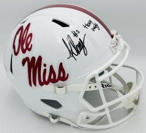 Kewan Lacy autograph, Kewan Lacy signed, Ole Miss Rebels memorabilia, Hotty Toddy memorabilia, signed full size helmet, Ole Miss collectible, BAS authenticated, autographed helmet, running back autograph, SEC football memorabilia, college football memorabilia, Rebels collectible, full size helmet display, All-American autograph, replica helmet autograph