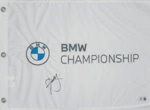 Xander Schauffele autograph, Xander Schauffele signed, BMW Championship memorabilia, PGA Tour memorabilia, signed golf flag, BAS authenticated, autographed golf flag, golf tournament memorabilia, PGA Tour collectible, golf memorabilia, Xander Schauffele collectible, tournament flag autograph, golf champion memorabilia, PGA golf collectible, BMW Championship flag