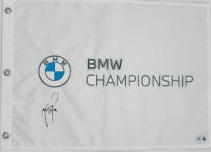 Justin Rose autograph, Justin Rose signed, BMW Championship memorabilia, PGA Tour memorabilia, FedEx Cup memorabilia, signed golf flag, BAS authenticated, autographed golf flag, golf tournament memorabilia, PGA Tour collectible, golf memorabilia, Justin Rose collectible, tournament flag autograph, major champion memorabilia, BMW Championship flag