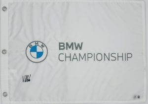 Viktor Hovland autograph, Viktor Hovland signed, BMW Championship memorabilia, 2023 BMW Championship winner, PGA Tour memorabilia, signed golf flag, BAS authenticated, autographed golf flag, golf tournament memorabilia, PGA Tour collectible, golf memorabilia, Viktor Hovland collectible, tournament flag autograph, golf champion memorabilia, BMW Championship flag