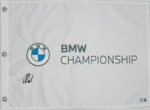 Viktor Hovland Signed BMW Championship Golf Flag 2023 Winner Autograph BAS J85