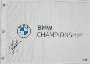 Rickie Fowler autograph, Rickie Fowler signed, BMW Championship memorabilia, PGA Tour memorabilia, FedEx Cup memorabilia, signed golf flag, BAS authenticated, autographed golf flag, golf tournament memorabilia, PGA Tour collectible, golf memorabilia, Rickie Fowler collectible, tournament flag autograph, PGA Tour star memorabilia, BMW Championship flag