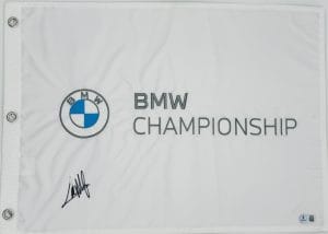 Collin Morikawa autograph, Collin Morikawa signed, BMW Championship memorabilia, PGA Tour memorabilia, FedEx Cup memorabilia, signed golf flag, BAS authenticated, autographed golf flag, golf tournament memorabilia, PGA Tour collectible, golf memorabilia, Collin Morikawa collectible, tournament flag autograph, major champion memorabilia, BMW Championship flag