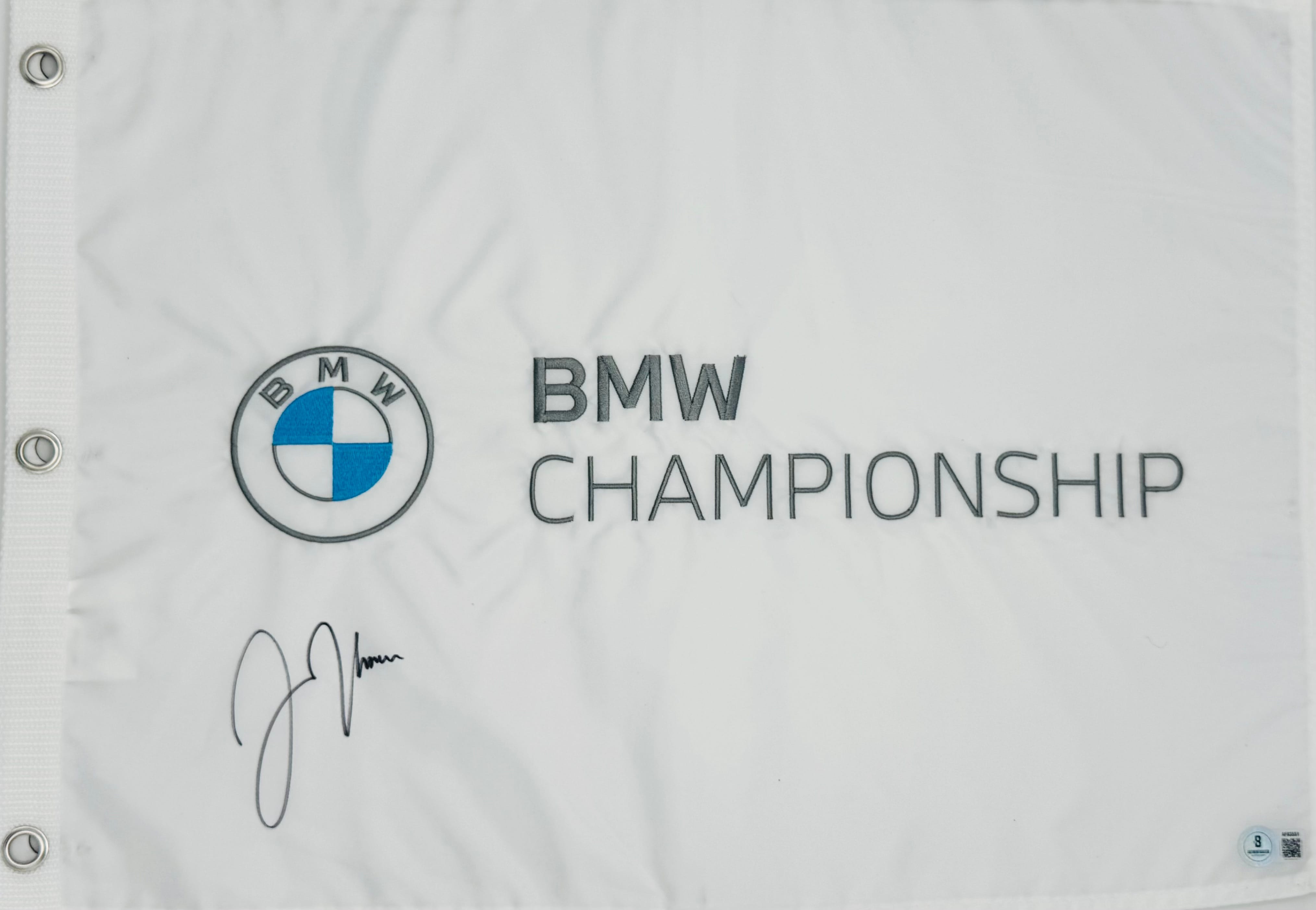 Justin Thomas Signed BMW Championship Golf Flag 2019 Winner Autograph Bas K51