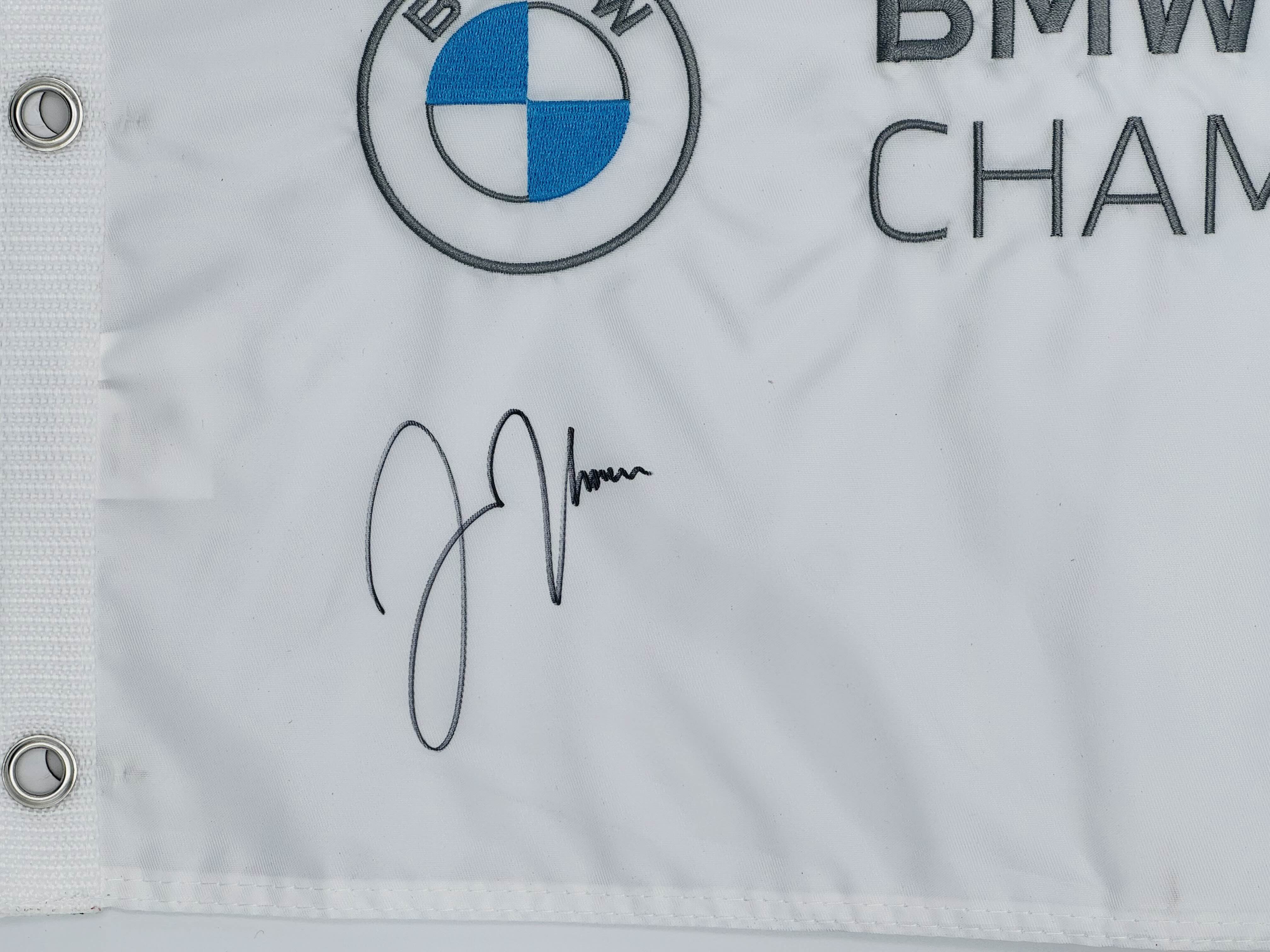 Justin Thomas Signed BMW Championship Golf Flag 2019 Winner Autograph Bas K51 - Image 2