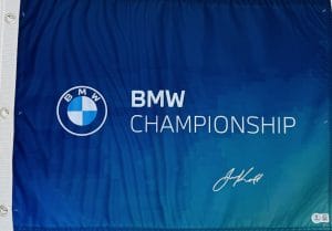 Jake Knapp autograph, Jake Knapp signed, BMW Championship memorabilia, PGA Tour memorabilia, FedEx Cup memorabilia, signed golf flag, BAS authenticated, autographed golf flag, golf tournament memorabilia, PGA Tour collectible, golf memorabilia, Jake Knapp collectible, tournament flag autograph, PGA Tour rising star memorabilia, Masters Tournament memorabilia