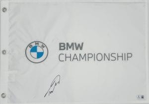 Tommy Fleetwood autograph, Tommy Fleetwood signed, BMW Championship memorabilia, PGA Tour memorabilia, FedEx Cup memorabilia, signed golf flag, BAS authenticated, autographed golf flag, golf tournament memorabilia, PGA Tour collectible, golf memorabilia, Tommy Fleetwood collectible, tournament flag autograph, PGA Tour star memorabilia, BMW Championship flag