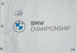 Cameron Young autograph, Cameron Young signed, BMW Championship memorabilia, PGA Tour memorabilia, FedEx Cup memorabilia, signed golf flag, BAS authenticated, autographed golf flag, golf tournament memorabilia, PGA Tour collectible, golf memorabilia, Cameron Young collectible, tournament flag autograph, PGA Tour rising star memorabilia, Masters Tournament memorabilia