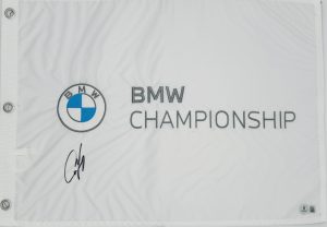 Cam Young Signed BMW Championship Golf Pin Flag Fedex PGA Autograph BAS K17