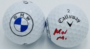 Maverick McNealy autograph, Maverick McNealy signed, BMW Championship memorabilia, PGA Tour memorabilia, FedEx Cup memorabilia, signed golf ball, autographed golf ball, golf tournament memorabilia, PGA Tour collectible, golf memorabilia, Maverick McNealy collectible, golf ball autograph, PGA Tour star memorabilia, certified signatures COA, Masters Tournament memorabilia