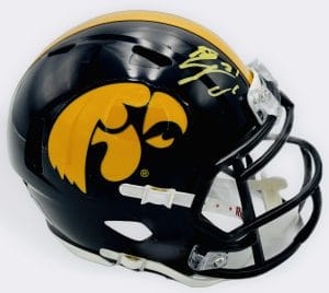 DJ Vonnahme autograph, DJ Vonnahme signed, Iowa Hawkeyes memorabilia, signed mini helmet, Iowa collectible, BAS authenticated, autographed mini helmet, tight end autograph, Big Ten football memorabilia, college football memorabilia, Hawkeyes collectible, mini helmet display, NCAA memorabilia, Iowa football autograph, Tight End University