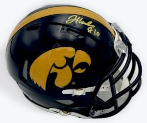 Jeremy Hecklinski autograph, Jeremy Hecklinski signed, Iowa Hawkeyes memorabilia, signed mini helmet, Iowa collectible, BAS authenticated, autographed mini helmet, quarterback autograph, Big Ten football memorabilia, college football memorabilia, Hawkeyes collectible, mini helmet display, NCAA memorabilia, Iowa football autograph, Hawkeyes quarterback