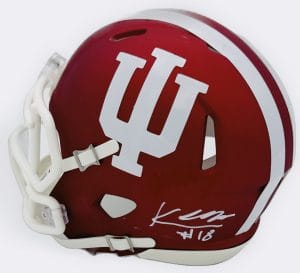 Kellan Wyatt autograph, Kellan Wyatt signed, Indiana Hoosiers memorabilia, national champion memorabilia, signed mini helmet, Indiana collectible, BAS authenticated, autographed mini helmet, defensive lineman autograph, Big Ten football memorabilia, college football memorabilia, Hoosiers collectible, mini helmet display, national championship autograph, Indiana football autograph