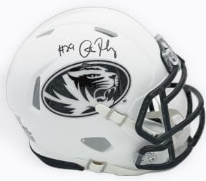 Ahmad Hardy autograph, Ahmad Hardy signed, Missouri Tigers memorabilia, Mizzou memorabilia, signed mini helmet, Missouri collectible, BAS authenticated, autographed mini helmet, running back autograph, SEC football memorabilia, college football memorabilia, Mizzou collectible, mini helmet display, NCAA memorabilia, Missouri football autograph
