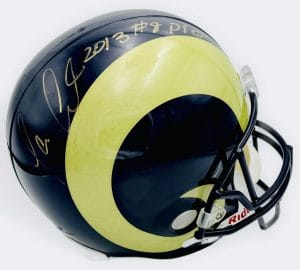 Tavon Austin autograph, Tavon Austin signed, Los Angeles Rams memorabilia, signed full size helmet, Rams collectible, BAS authenticated, autographed helmet, wide receiver autograph, NFL memorabilia, replica helmet autograph, return specialist autograph, full size helmet display, NFL collectible, Rams football autograph, first round pick memorabilia