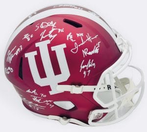 Indiana Hoosiers team signed helmet, Charlie Becker autograph, Josh Hoover autograph, 2026 Indiana Hoosiers memorabilia, Big Ten memorabilia, 2026 team signed helmet, BAS authenticated, Indiana Hoosiers team collectible, Big Ten football memorabilia, college football memorabilia, national champion autograph, Turbo Richard autograph, football memorabilia, Indiana football autograph, Hoosiers roster autograph