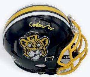 Cayden Lee autograph, Cayden Lee signed, Missouri Tigers memorabilia, Mizzou memorabilia, signed mini helmet, Missouri collectible, BAS authenticated, autographed mini helmet, wide receiver autograph, SEC football memorabilia, college football memorabilia, Mizzou collectible, mini helmet display, NCAA memorabilia, Missouri football autograph