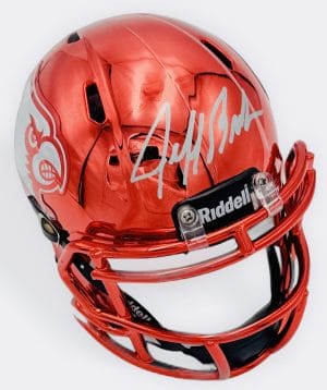 Ca'Lil Valentine autograph, Ca'Lil Valentine signed, Illinois Fighting Illini memorabilia, Big Ten memorabilia, signed mini helmet, Illinois collectible, BAS authenticated, autographed mini helmet, running back autograph, Big Ten football memorabilia, college football memorabilia, Illini collectible, mini helmet display, Illinois football autograph, Doak Walker watch list