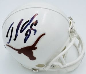Jamaal Charles Signed Texas Longhorns Mini Helmet Autograph Beckett BAS J47