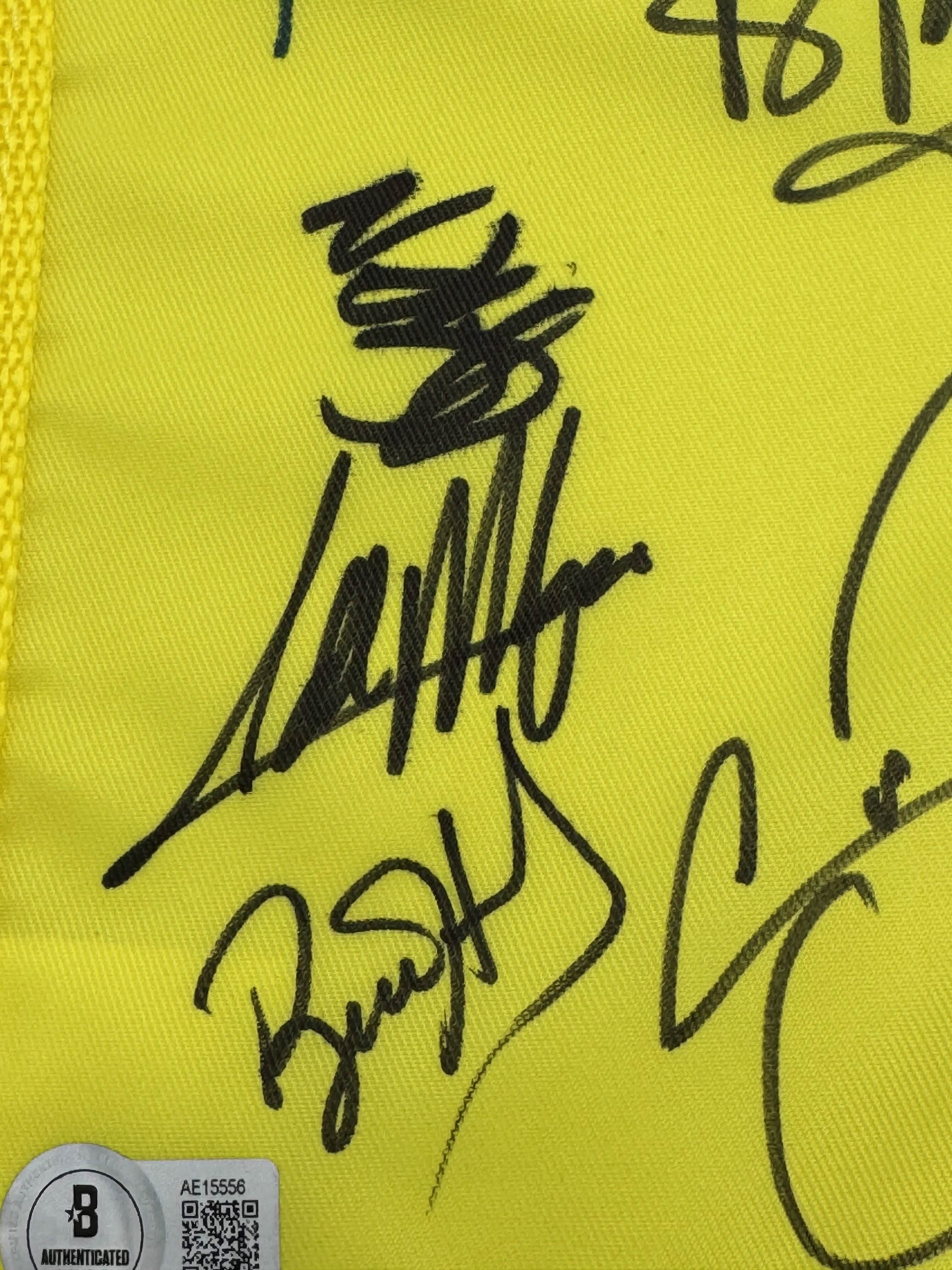 Signed Memorial Tournament Golf Flag Jack Nicklaus Jordan Spieth BAS K56 - Image 5
