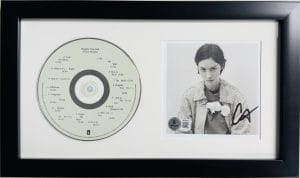 Gracie Abrams autograph, Gracie Abrams signed, Daughter from Hell memorabilia, framed CD insert, pop music memorabilia, BAS authenticated, autographed photo insert, framed music display, music memorabilia, pop star autograph, singer-songwriter collectible, Daughter from Hell CD, signed framed display, indie pop memorabilia, Interscope Records memorabilia