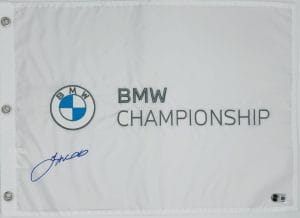 Gary Woodland autograph, Gary Woodland signed, BMW Championship memorabilia, PGA Tour memorabilia, FedEx Cup memorabilia, signed golf flag, BAS authenticated, autographed golf flag, golf tournament memorabilia, PGA Tour collectible, golf memorabilia, Gary Woodland collectible, tournament flag autograph, U.S. Open champion memorabilia, Masters Tournament memorabilia