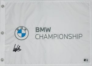 Ludvig Aberg autograph, Ludvig Aberg signed, BMW Championship memorabilia, PGA Tour memorabilia, FedEx Cup memorabilia, signed golf flag, BAS authenticated, autographed golf flag, golf tournament memorabilia, PGA Tour collectible, golf memorabilia, Ludvig Aberg collectible, tournament flag autograph, PGA Tour rising star memorabilia, Masters Tournament memorabilia