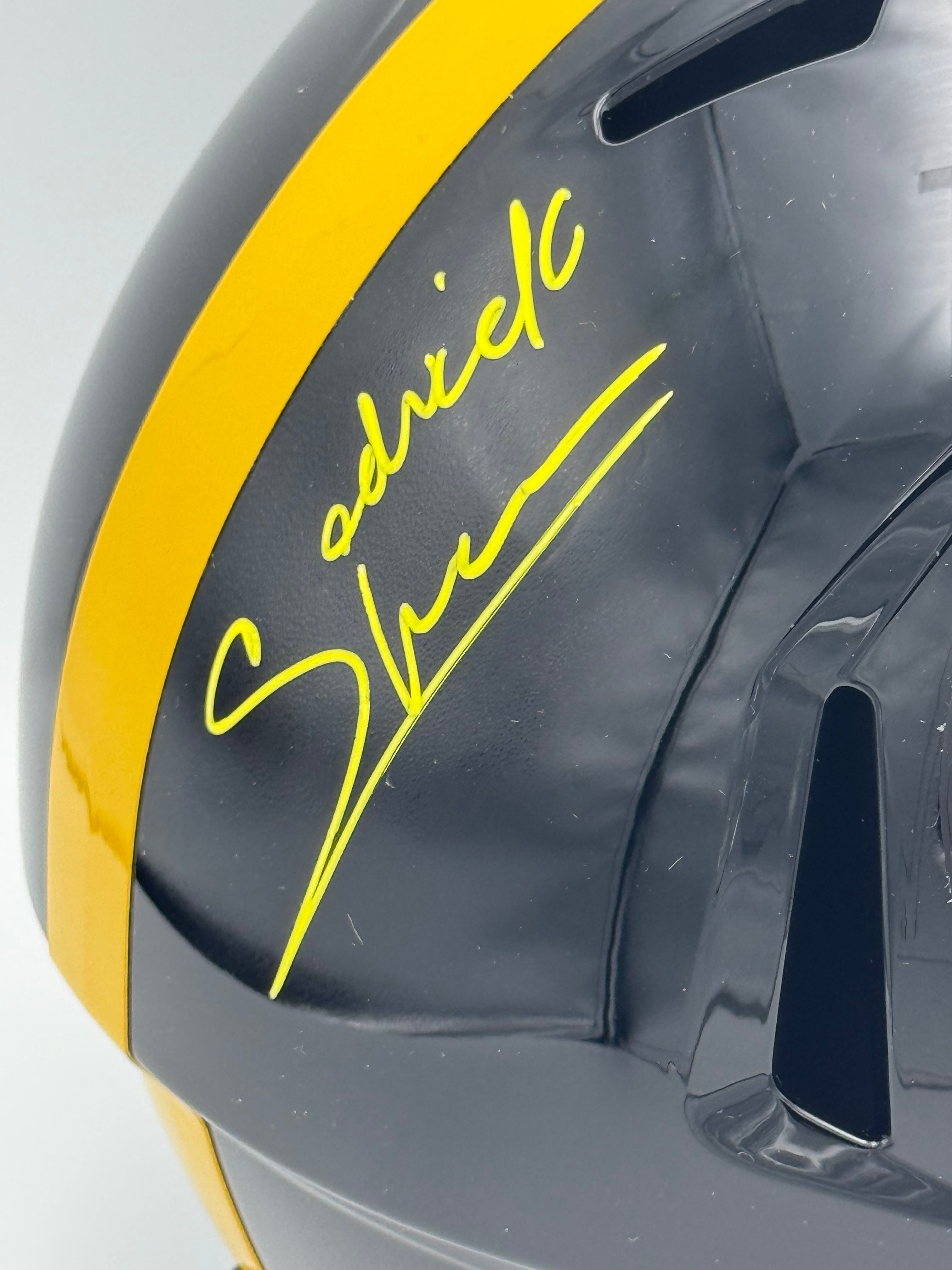 Sedrick Shaw Signed Iowa Hawkeyes Full Size ANF Rep Helmet Autograph BAS K52 - Image 2