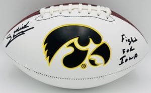 Sedrick Shaw autograph, Sedrick Shaw signed, Iowa Hawkeyes memorabilia, signed logo football, Iowa collectible, BAS authenticated, autographed football, Iowa football memorabilia, Big Ten football memorabilia, college football memorabilia, Hawkeyes collectible, football memorabilia, Iowa all-time rusher, running back autograph, Iowa Hall of Fame autograph