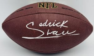 Sedrick Shaw autograph, Sedrick Shaw signed, Iowa Hawkeyes memorabilia, signed NFL football, Iowa collectible, BAS authenticated, autographed football, Iowa football memorabilia, Big Ten football memorabilia, college football memorabilia, Hawkeyes collectible, football memorabilia, Iowa all-time rusher, NFL draft pick autograph, Iowa Hall of Fame autograph