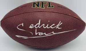 Sedrick Shaw autograph, Sedrick Shaw signed, Iowa Hawkeyes memorabilia, signed NFL football, Iowa collectible, BAS authenticated, autographed football, Iowa football memorabilia, Big Ten football memorabilia, college football memorabilia, Hawkeyes collectible, football memorabilia, Iowa all-time rusher, NFL draft pick autograph, Iowa Hall of Fame autograph