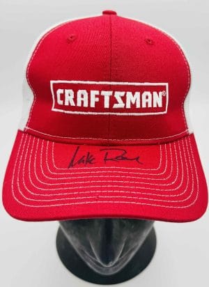 Mike Rowe autograph, Mike Rowe signed, Dirty Jobs memorabilia, Craftsman hat autograph, signed snapback hat, BAS authenticated, autographed hat, TV personality autograph, skilled trades memorabilia, entertainment memorabilia, Mike Rowe collectible, mikeroweWORKS memorabilia, TV host autograph, signed apparel, Discovery Channel memorabilia