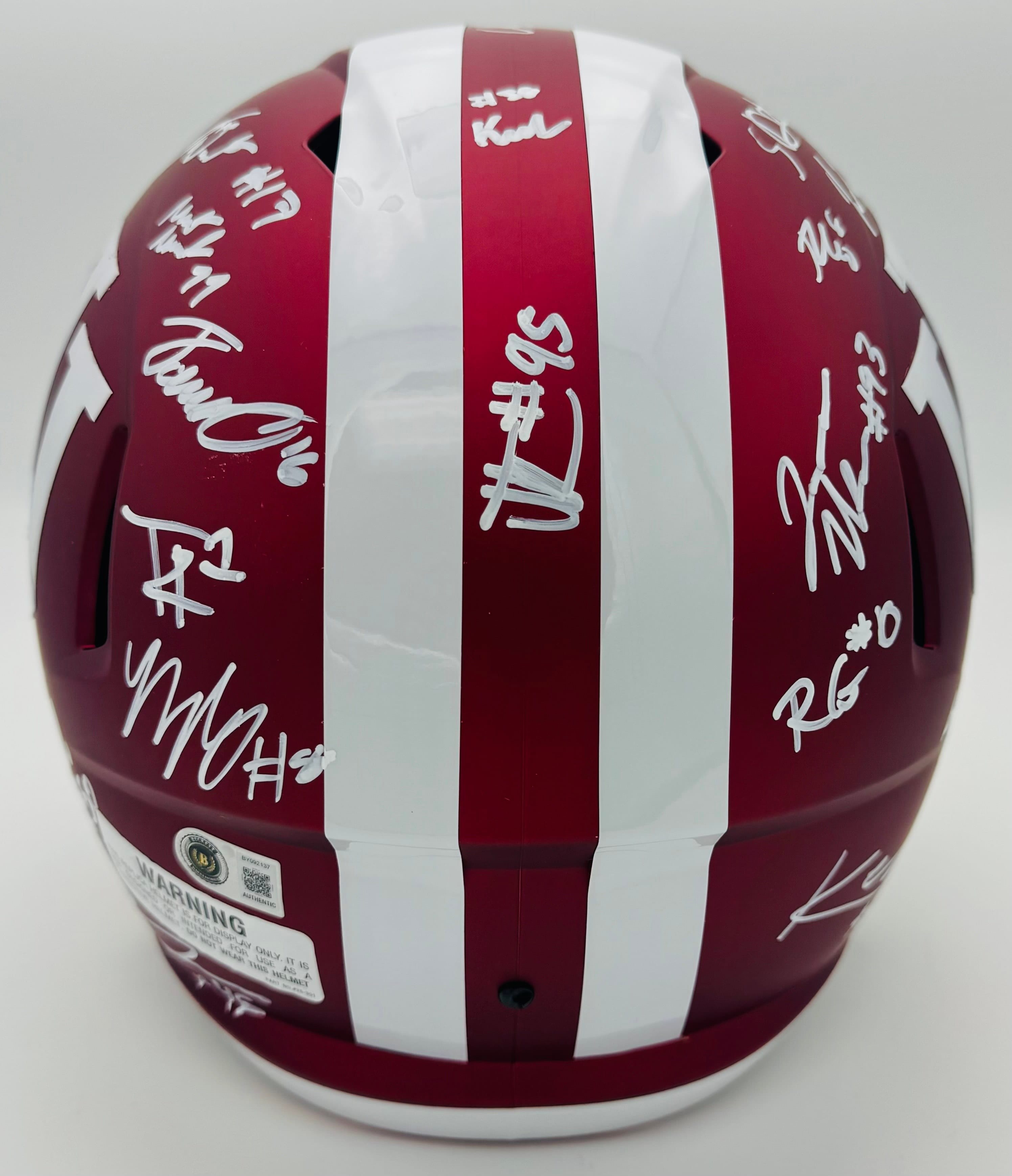2026 Signed Indiana Hoosiers Full Size Helmet Charlie Becker Autograph BAS J7 - Image 12